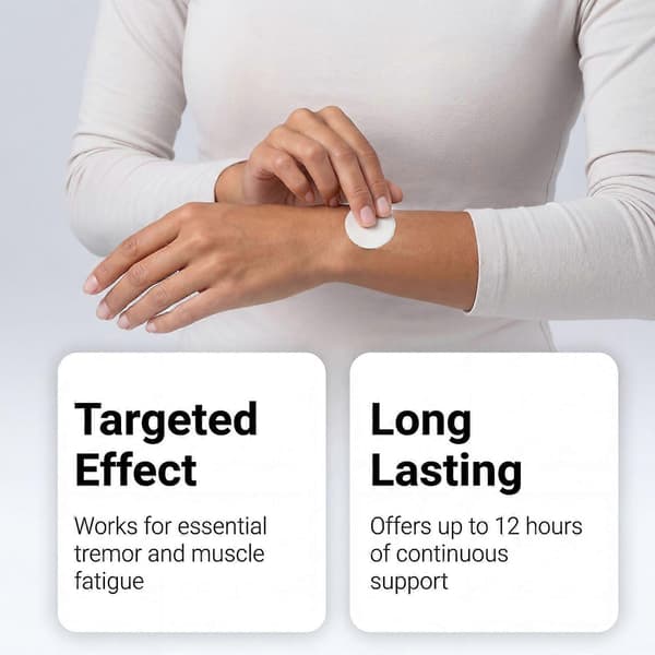 AMZ Hand Tremor Patch Skonsam bärbar patch för handledsstöd för dagligt bruk
