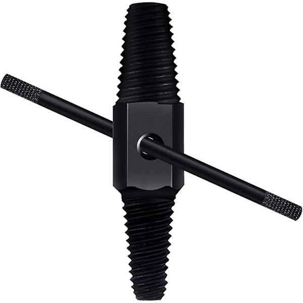 Water Pipe Puller Anti-Slip Double Head Screw Bolt Puller, Used for Pulling Out Broken Threads in Aging Water Pipes and Removing Broken Ends (Black)