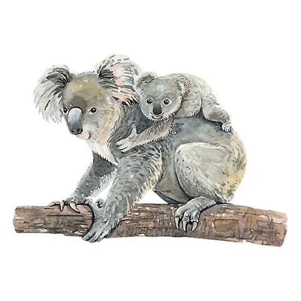 Irrotettava Koala-karhu itseliimautuva seinätarra Olohuoneen taustakuva Tarra