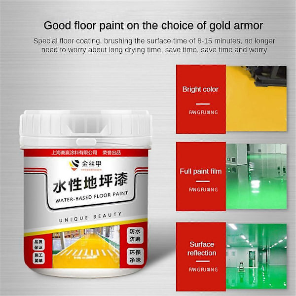 Nante Wind Paint, Snabbtorkande Halkskyddande Vattenbaserad Golvfärg light gray