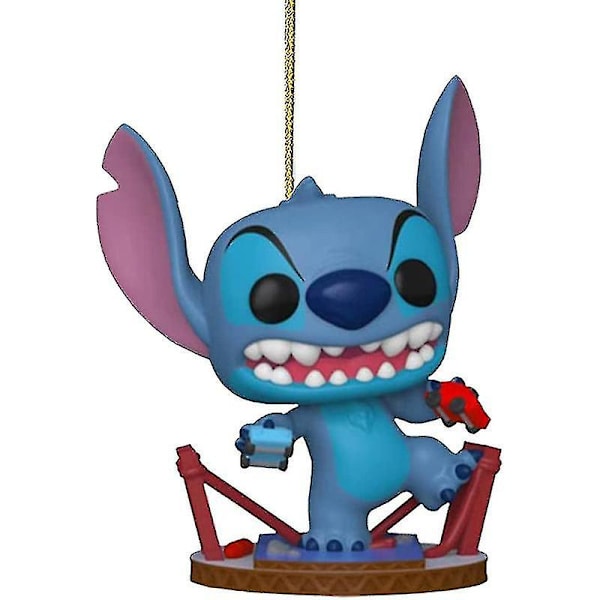 2D Akryylilevy Disney Stitch Joulukoriste Anime Hahmo Malli Merkki Joulukuusi Ripustus Auto Ripustus Huoneen Koristeet1 car pendants