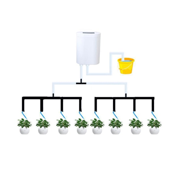 Automatiskt självbevattningssystem med droppbevattning för självbevattning av trädgårdsslang 8 Drip Heads