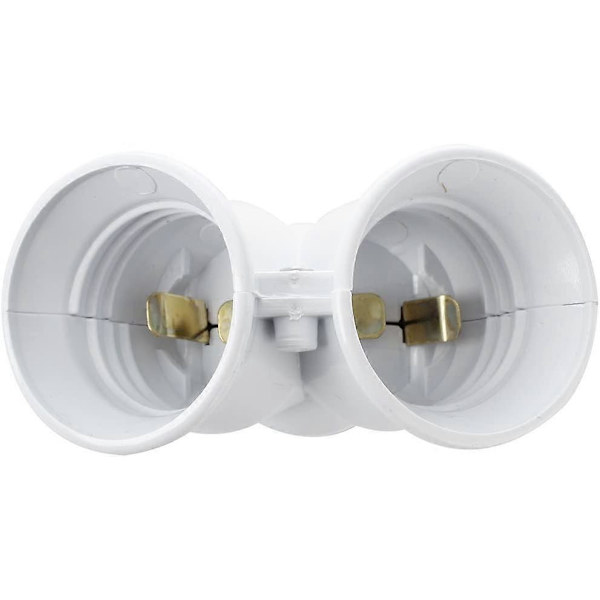 5 x Dobbelt pæreadapter LED-lampe samme E27 fatning