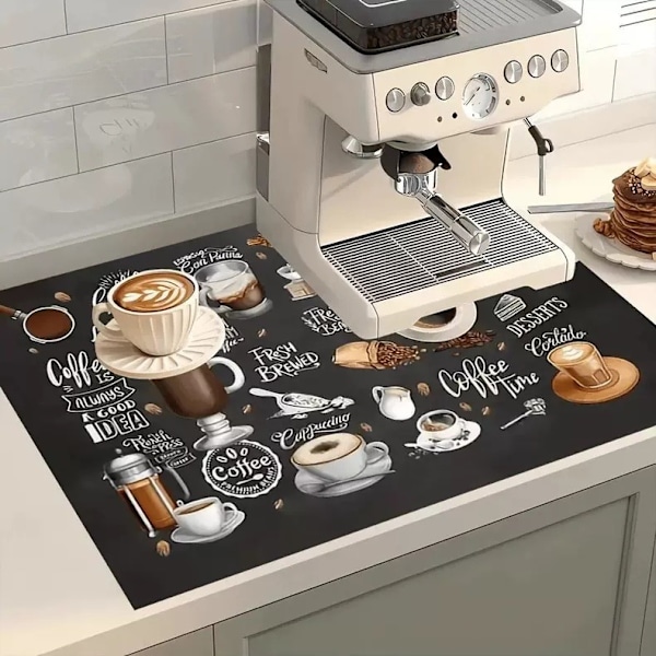 1 stk. kaffemaskine køkkenbord absorberende pude 30*40cm