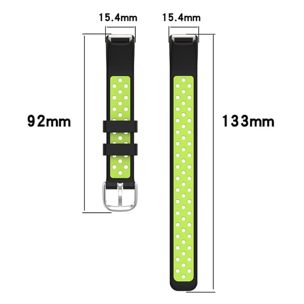 Silikonreim til Fitbit Luxe black red