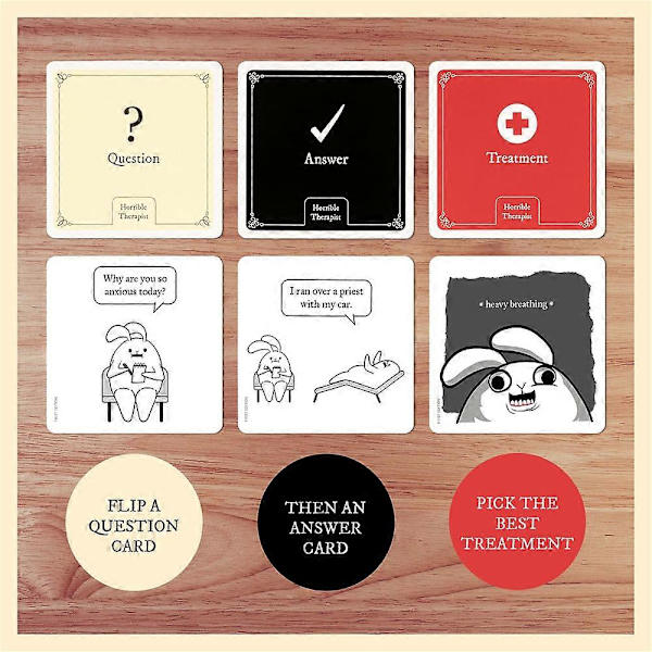 Exploding Kittens Kauhea Terapiakorttipeli - Erittäin Epämiellyttävien Sarjakuvien Kissasarjakuvakorttisetti