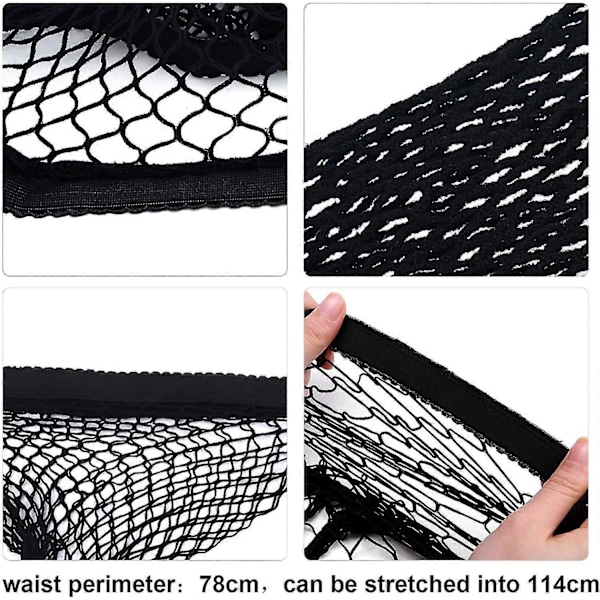 Fishnet Strømper Plus Size Sexy Fishnet Strømper Strømper Fishnet Kryds Mesh Strømper Til Kvinder (4 Par Sort)
