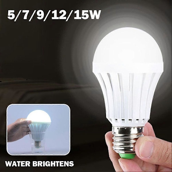 LED Nödljus Led Glödlampa E27 Ledlampa 5/7/9/15W Uppladdningsbart Batteri Belysningslampa För Utomhusbelysning Bombillas Ficklampa 5w