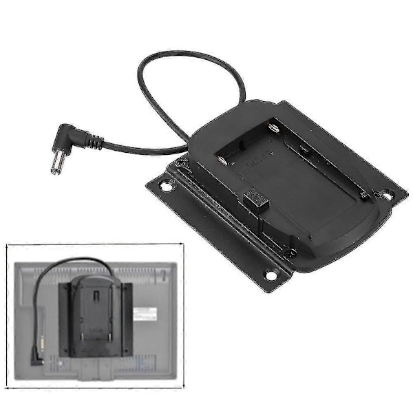 2024 Batteriadapter Baseplate for Lilliput-skjermer for Feelworld-skjermer Kompatibel for Sony Np-f970 F550 F770 F970 F960 F750 Batteri