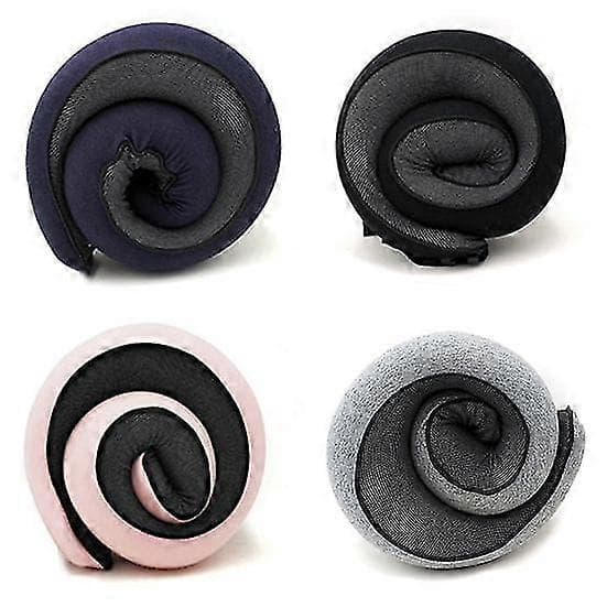 Bekväm resekudde med memory foam för flygresor dark gray