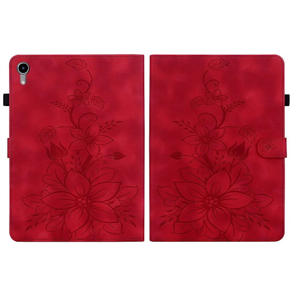 Uritettu nahkakuori iPad mini 6:lle red