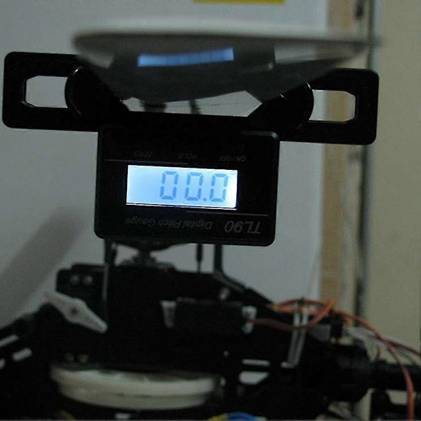 Digital Pitch Gauge Batteridrevet Vinkelmåling Detect LCD Baggrundsbelysning Sort