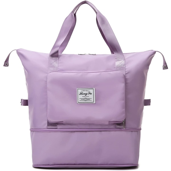 Vikbar resväska med stor kapacitet Purple
