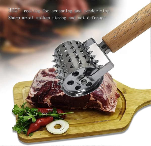 Rustfrit Stål Kødkøber, Rullende Krydder Kødkøber, Schnitzel Kødkøber Steaker, Ki