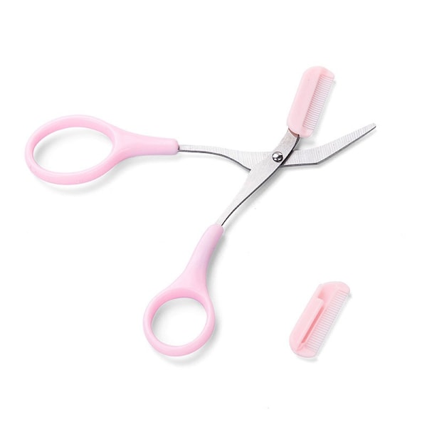 1 st Eyebrow Scissors Comb för Bättre Längdkontroll, Skönhetsverktyg