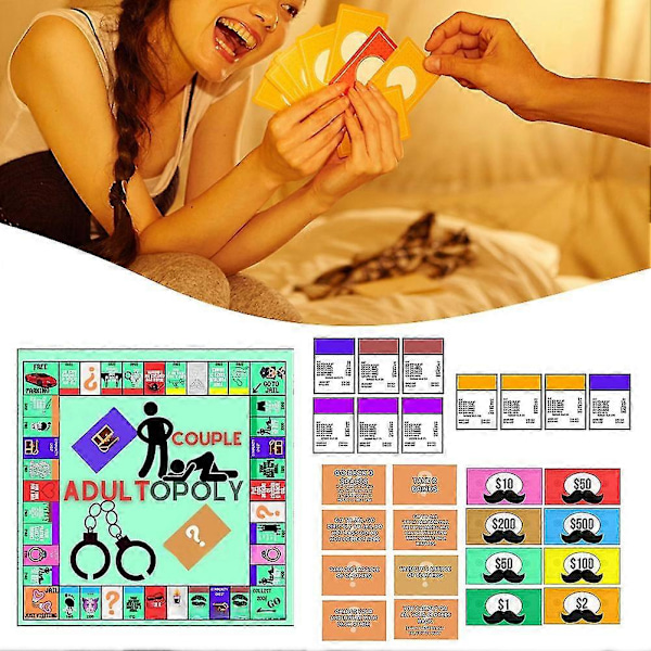 Brädspel för par - Date Night för vuxna - Enkelt att ta med - Relationsspel - Present till årsdag