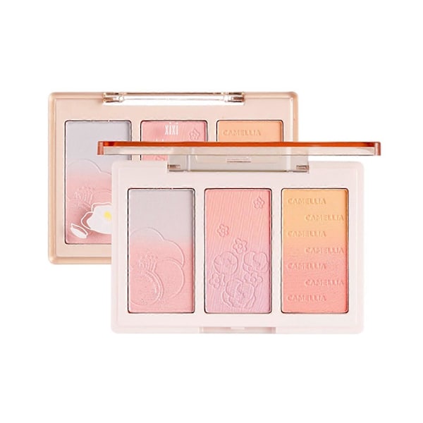3 Farve Konturpulver Palette Tredimensionel Oplysende Skygge Næseskygge Blush Højlys Kontur Makeup Kosmetik