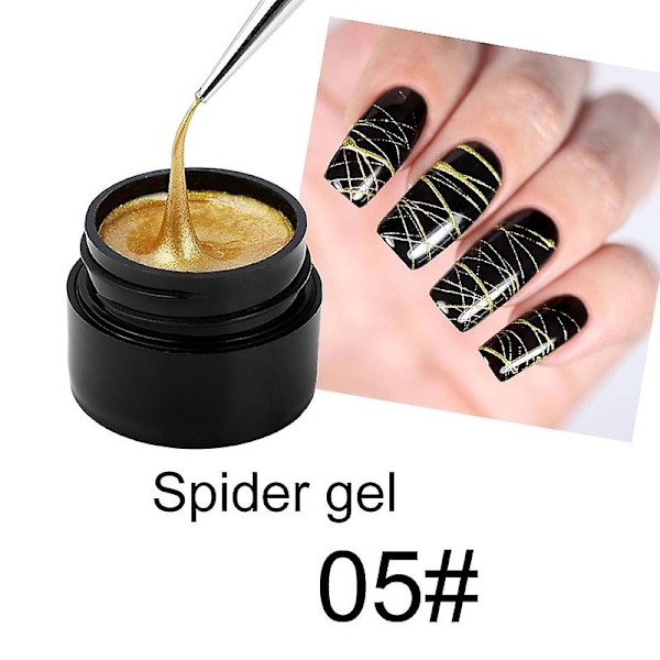 3D-målningsgel för spindelnägel, kreativ trådritning, nagelgelpolish, nagelkonst för manikyr c05