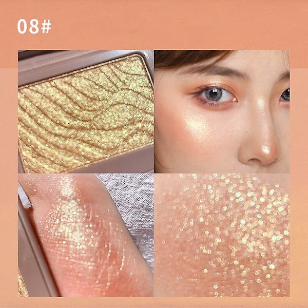 Highlighter Powder Glitter Palett Makeup Glow Face Contour Shimmer Illuminator Make Up Highlight Kosmetika Tslm1