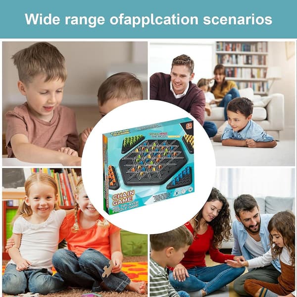 Roliga Triangulära Schackspel, Strategiska Triangulära Schackbrädespel för Familjefester, Klassiska Bordsspel