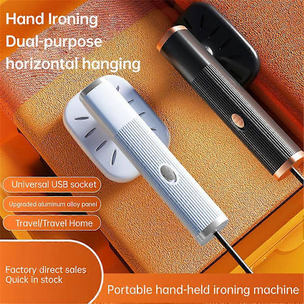 Resesteamer Mini Strykjärn för Kläder, Handhållen Bärbar Ångstrykjärn white