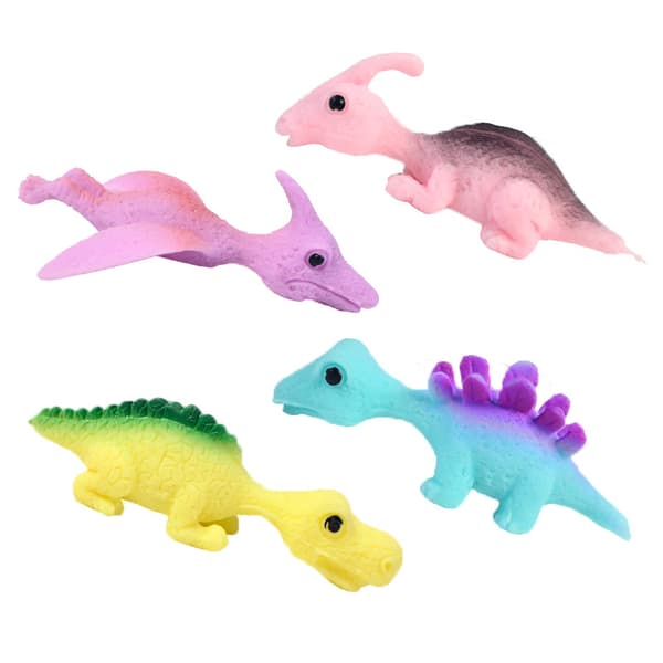 10 st Lingshot Dinosaur Fingerleksaker Flygspel Stressbeständig Elastisk