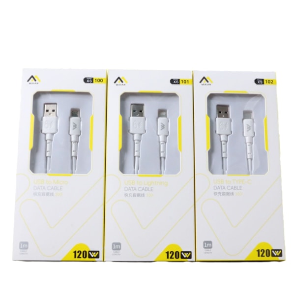Hurtig lade- og datakabel for Android- og Apple-telefoner apple