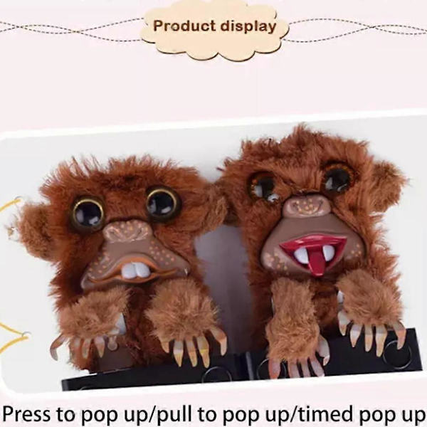 Spøk-Apekatt Leke, Overraskende Spøk-Apekatt Leke, Kjæledyrspøkere, Pop Up Apekatt Spøk Ny tongue model