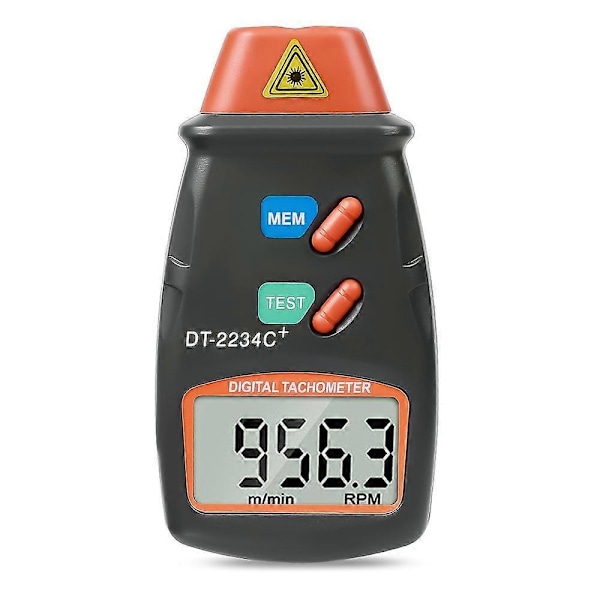 Digitaalinen kierroslukumittari RPM-mittari Kosketukseton 2,5RPM-99999RPM LCD-näyttö Nopeusmittari Testaaja Nopeus