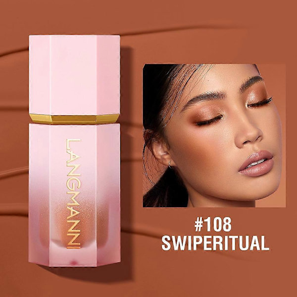 Kind Rouge 8 Farver Silkeblød Oplys Hud Multi-anvendelse Naturlig Kindfarve Blush Ansigtsmakeup Flydende Blush 1stk Ansigtsblush