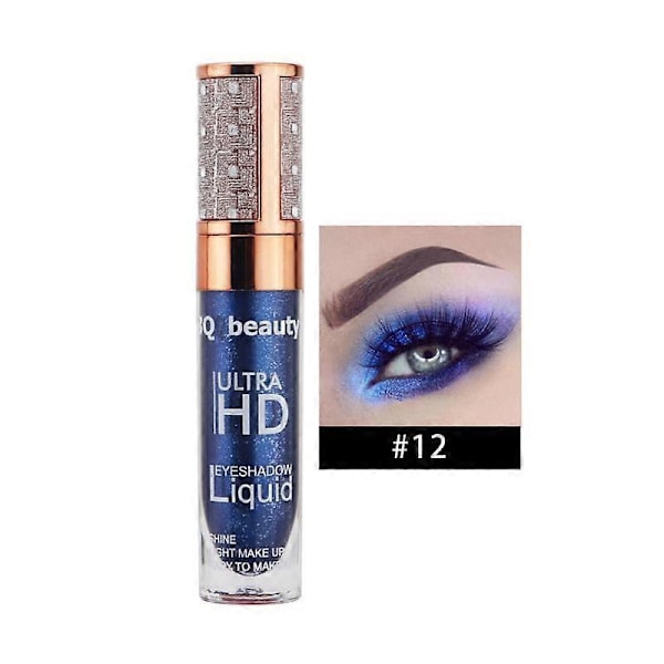 Kiiltävä Nestemäinen Luomiväri Täysi Väri Nopea Kuivuminen Väri Opacity Silmämeikki Kauneus Party Makeup Helppo Levittää Helppo Levitää