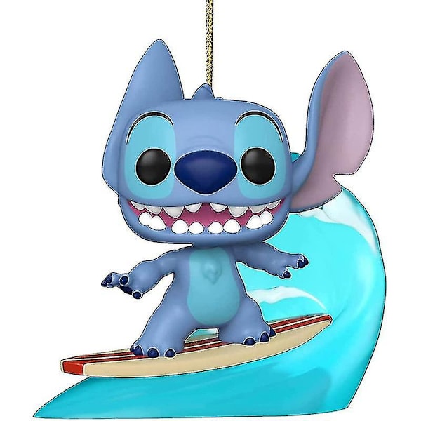 2D Akryylilevy Disney Stitch Joulukoriste Anime Hahmo Malli Merkki Joulukuusi Ripustus Auto Ripustus Huoneen Koristeet1 christmas tree