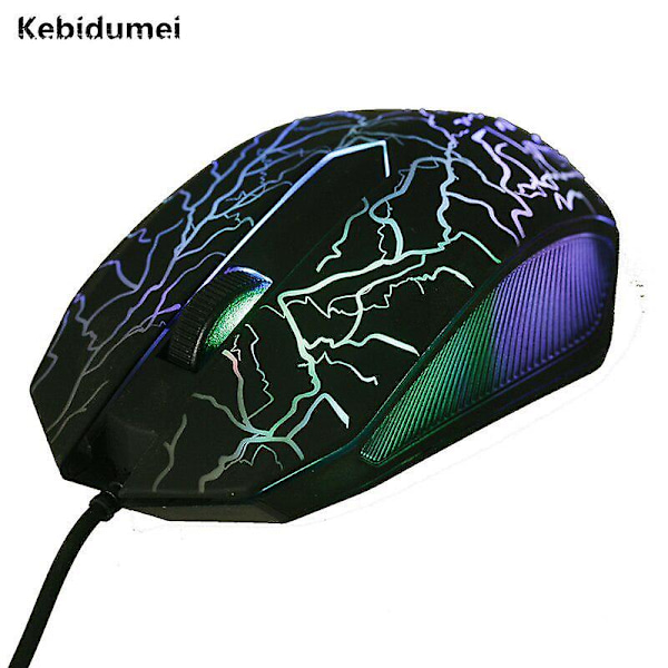 Trådbunden Mus 2400 DPI LED USB 3 Knappar Professionell Ultra-precis Spel för LOL för Dota 2 Gamer Dator PC Gaming