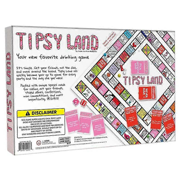 Tipsy Party Lautapeli - Hauska juomapeli ystäville 3pcs