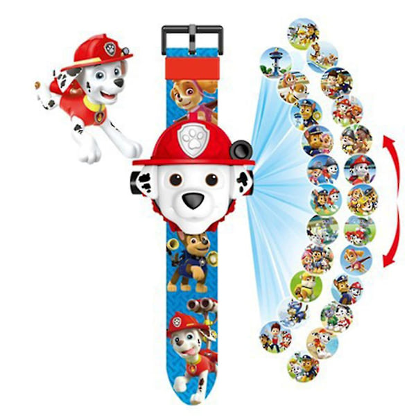 24 Pattern 3D Cartoon Projection Watch for Kids - Type A, Easy to Use and Entertaining Toy