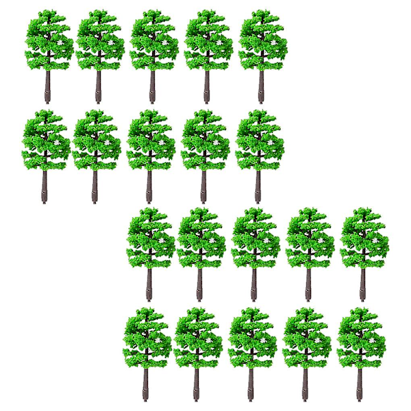 20pcs Tree Models Railroad Scenery Ornament Scene Layout Decor