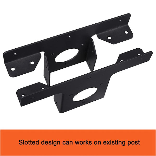 2-pack Tunga Pergola Hörnbestånds Förlängning 3-vägs T-fästen för 4x4 Stolpe Pergola