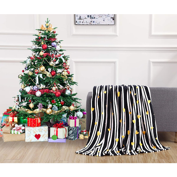 Elegantti ja mukava ylellinen samettipehmeä joulukuvioinen fleece-peitto double reindeer 50 in x 60 in (pack of 2)