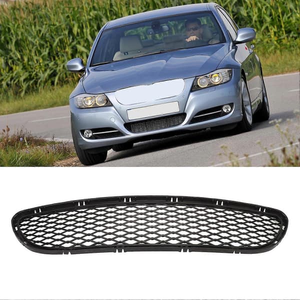 Front Senter Bumper Grill 51117198906 Front Bumper Grill Trim Mesh for 3-serie E90 E91 LCI