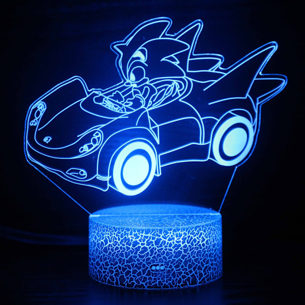 3D nattlampa sovrum färgglad atmosfär liten bordslampa Style 4