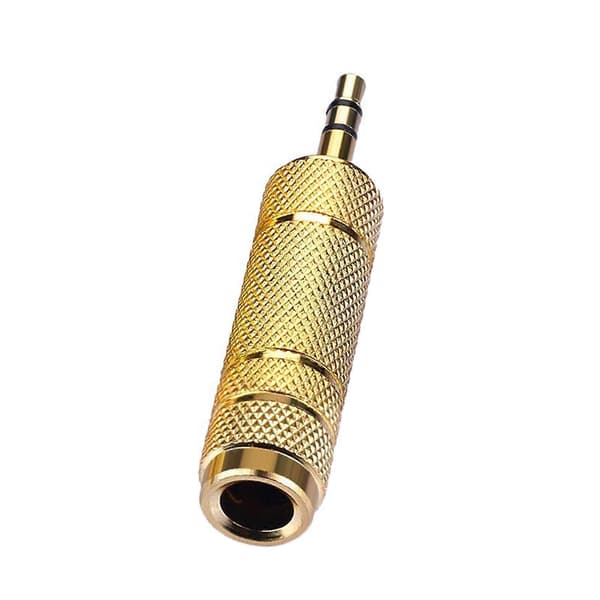 3,5 mm lydadapter han til 6,5 mm hun adapter til mobiltelefon pc bærbar