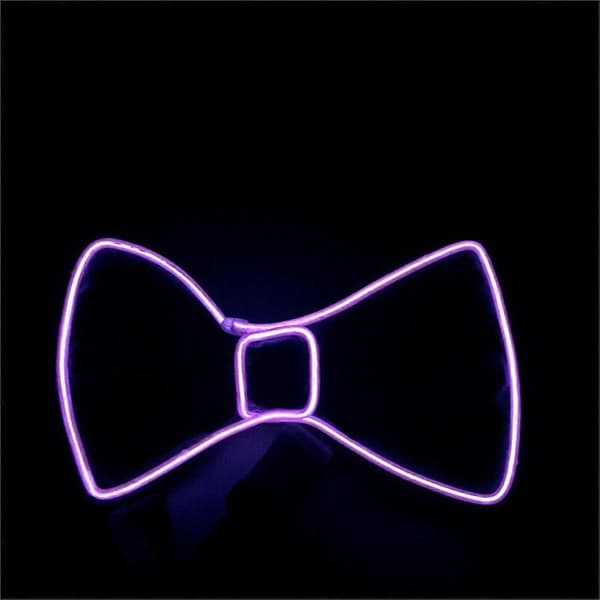 Modemand LED EL Wire Sløjfe til Hals Luminous Flash til Klub Festivalfester (Blå)