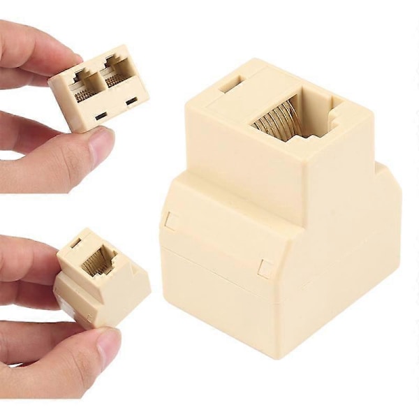 1 kpl RJ45-jakaja 1-2 RJ45-naarasjakaja LAN Ethernet-verkkoliitäntä