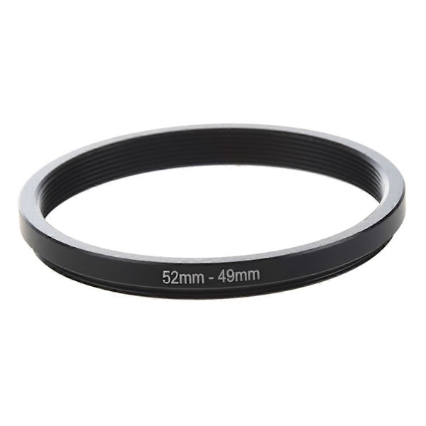 52mm-49mm 52mm til 49mm Svart Step Ring Adapter for Kamera