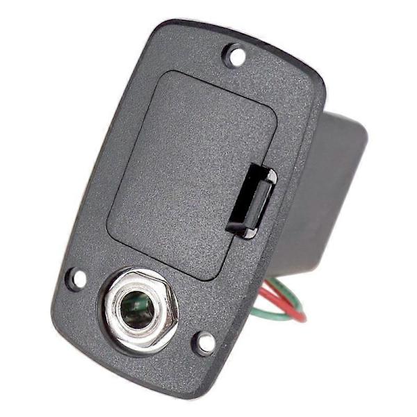 ABS 9V Gitarr Pickup Batterifack för Elektrisk Akustisk Gitarr Bas Förvaringsskydd Ersättning