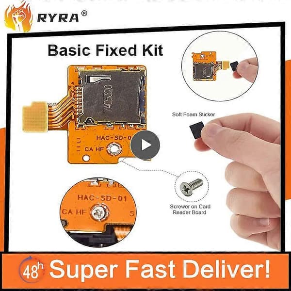 1~10 stk DATA FROG Micro - Sd Tf Card Slot Socket Board Udskiftning til Switch Spilkonsol Kortlæser Slot Socket Tilbehør