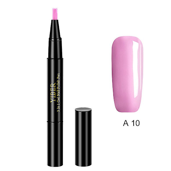 2 st Gellackspenna Hybrid Lack Nagelpolska Semi Permanent Naglar Konst Blötläggning b