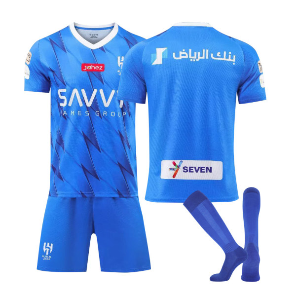 2324 Saudi League Riyadh Crescent tröja nr 10 Neymar fotbollsdräkt 2324 Crescent Home No Number + Socks 18