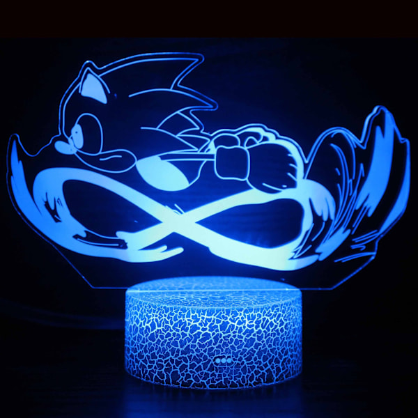 3D nattlampa sovrum färgglad atmosfär liten bordslampa Style 3