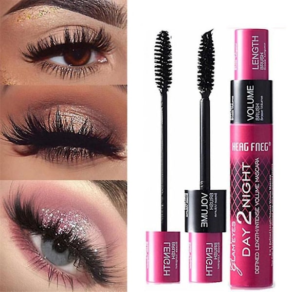 1 kpl kiharretut ripset Mascara Volumising Lengthening Water-proof And Smudge-proof Lash